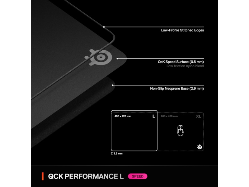 SteelSeries QcK Performance L Speed gamingmusmatta Gamingmusmatta
