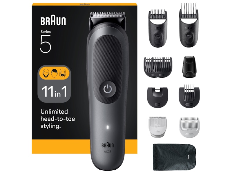 Braun Series 5 All-in-One grooming-set (grå) Hårtrimmer