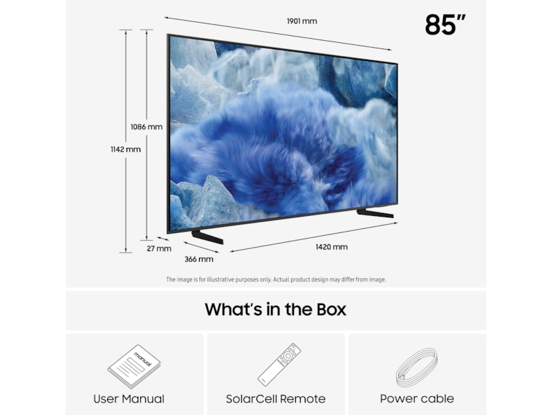 Samsung 85" Q8FA QLED 4K Smart TV (2025) Över 80 tums TV