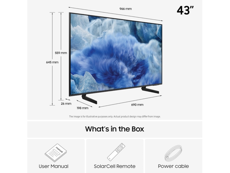 Samsung 43" Q8FA QLED 4K Smart TV (2025) 20 - 49 tums TV