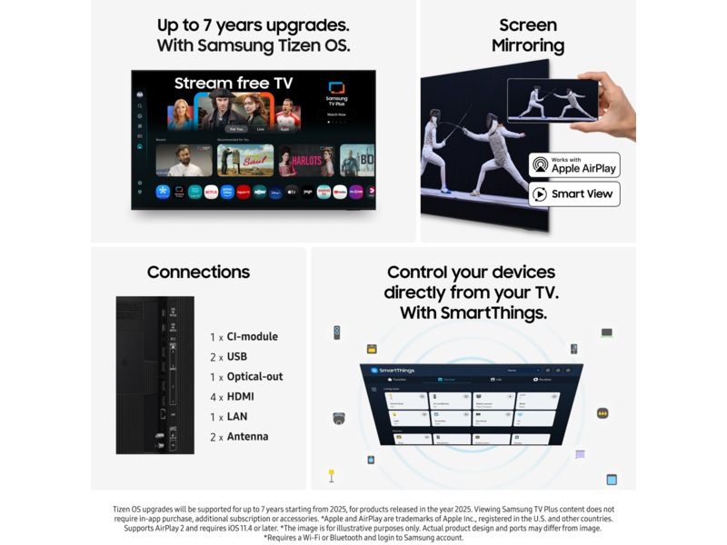 Samsung 55" QN70F Neo QLED 4K Mini LED Smart TV (2025) 50 - 59 tums TV