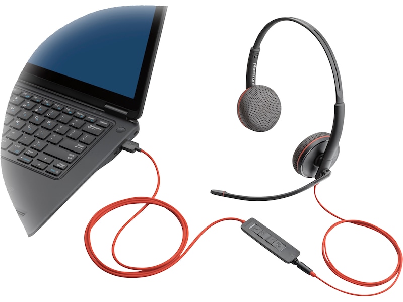 Poly Blackwire 3225 Stereo USB-C Headset Headset, kablat