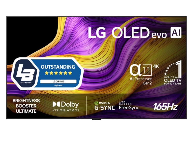 LG 77" G5 AI 4K OLED Smart TV (2025) 70 - 79 tums TV