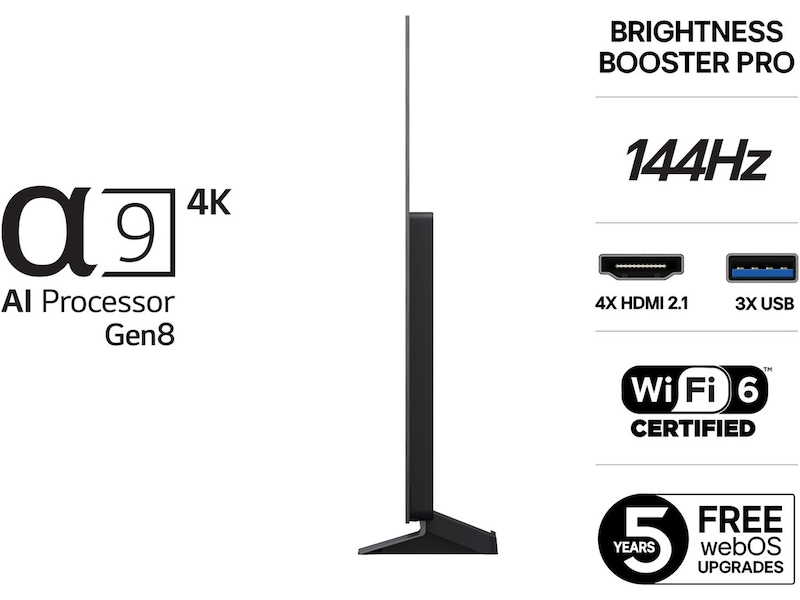 LG 55" C5 AI 4K OLED Smart TV (2025) 50 - 59 tums TV