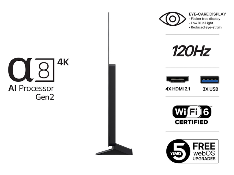 LG 83" B5 AI 4K OLED Smart TV (2025) Över 80 tums TV