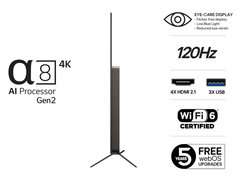 LG 55" B5 AI 4K OLED Smart TV (2025) 50 - 59 tums TV