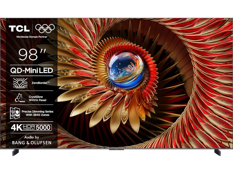 TCL 98" C8K 4K QD-Mini LED Google TV Över 80 tums TV