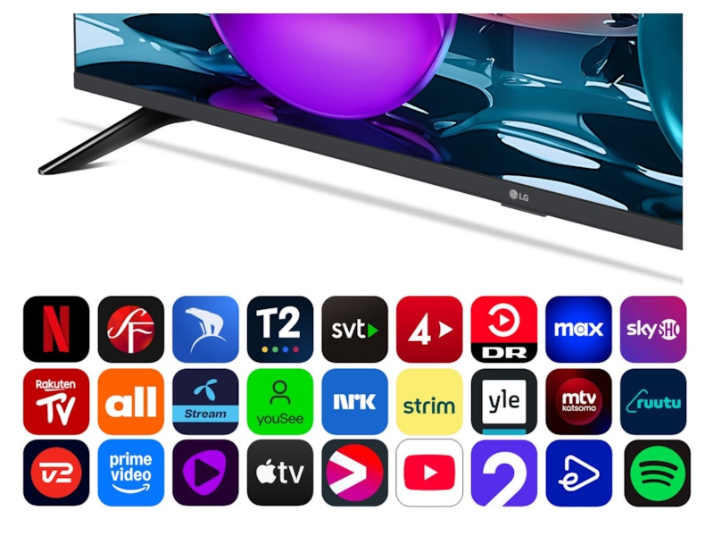 LG 55" UA73 AI 4K UHD Smart TV (2025) 50 - 59 tums TV