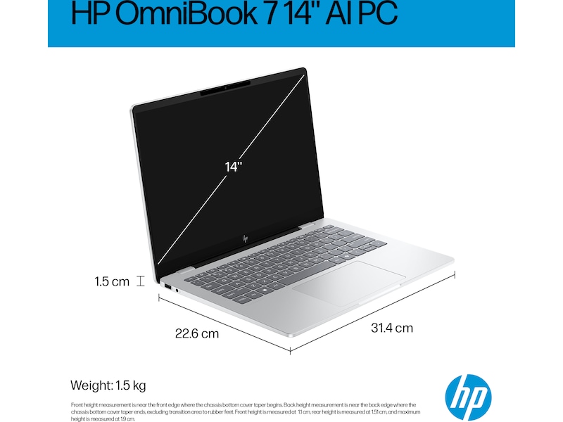 HP OmniBook 7 AI 14-fr0071no 14" 2K OLED Datorer - Bärbara / laptop