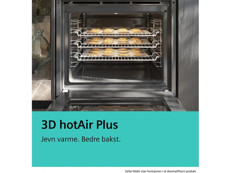 Siemens IQ100 Inbyggd ugn 60 cm (svart) Ugn