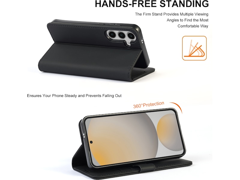 iiglo Galaxy S25 FE Plånboksfodral (svart) Skydd