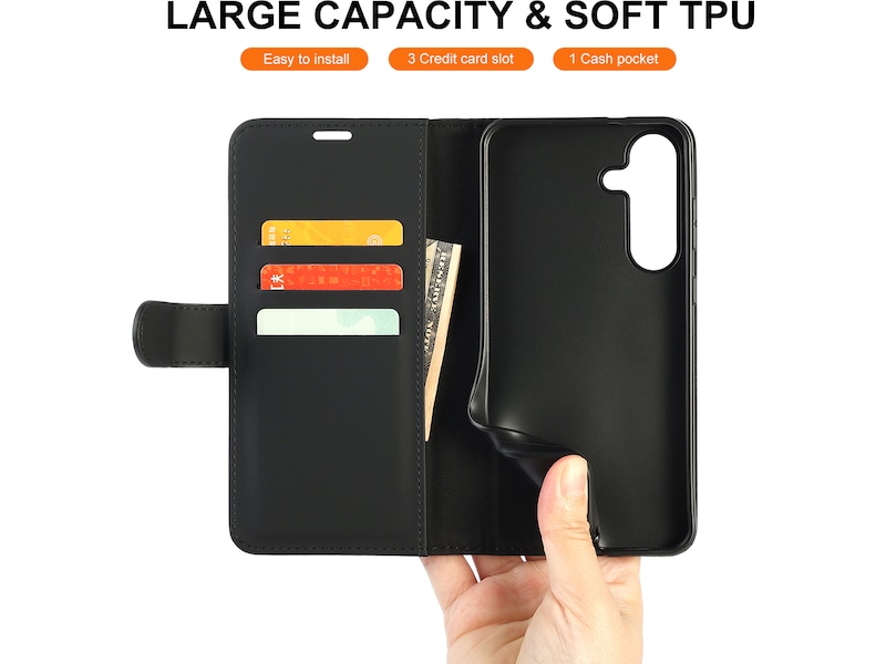 iiglo Galaxy S25 FE Plånboksfodral (svart) Skydd