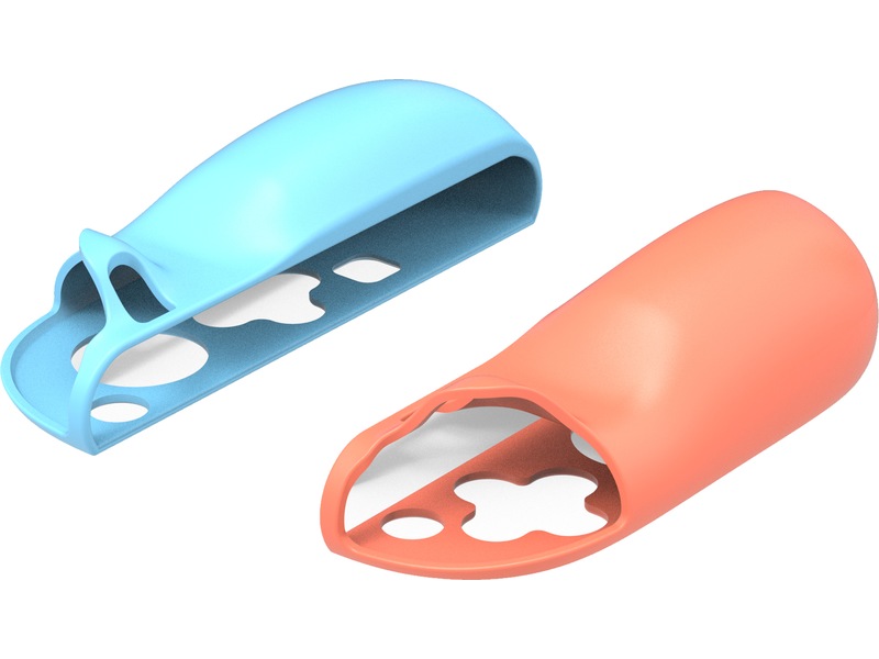 Gaminja Nintendo Switch 2 Joy-Con 2 Silikongrepp (blå/orange) Tillbehör