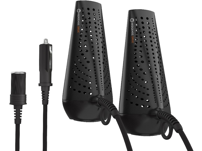 Hedgehog Drive skotorkare för bil + adapter (svart) Skotorkare