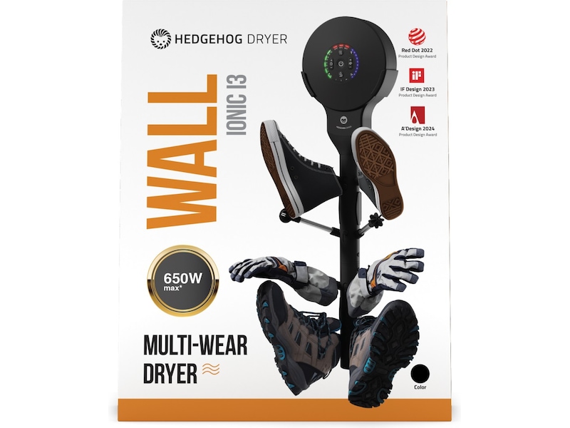 Hedgehog Wall torkställ (svart) Skotorkare