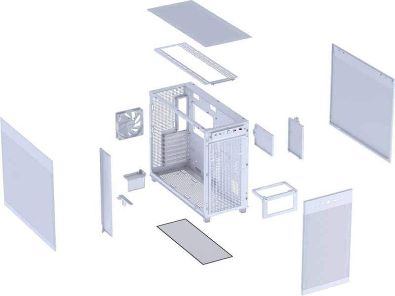 Asus Prime AP303 MESH Mid Tower (vit) Midi tower