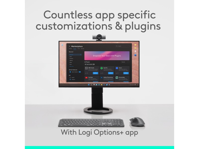 Logitech MX Master 4 Trådlös Ergonomisk Mus (grafitgrå) Mus