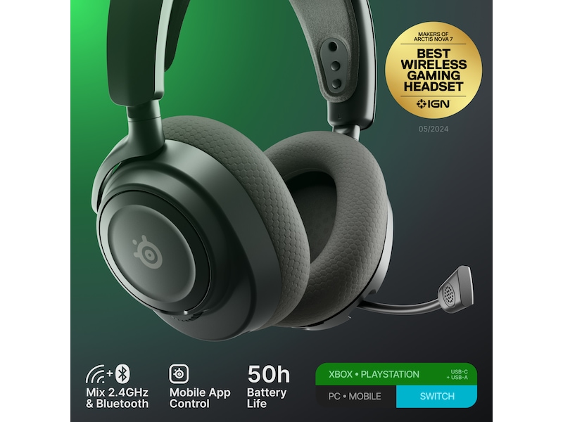 SteelSeries Arctis Nova 7X Gen 2 Trådlöst Gamingheadset (sort) Gamingheadset
