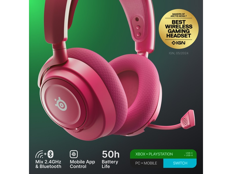 SteelSeries Arctis Nova 7X Gen 2 Trådlöst Gamingheadset (sort) Gamingheadset