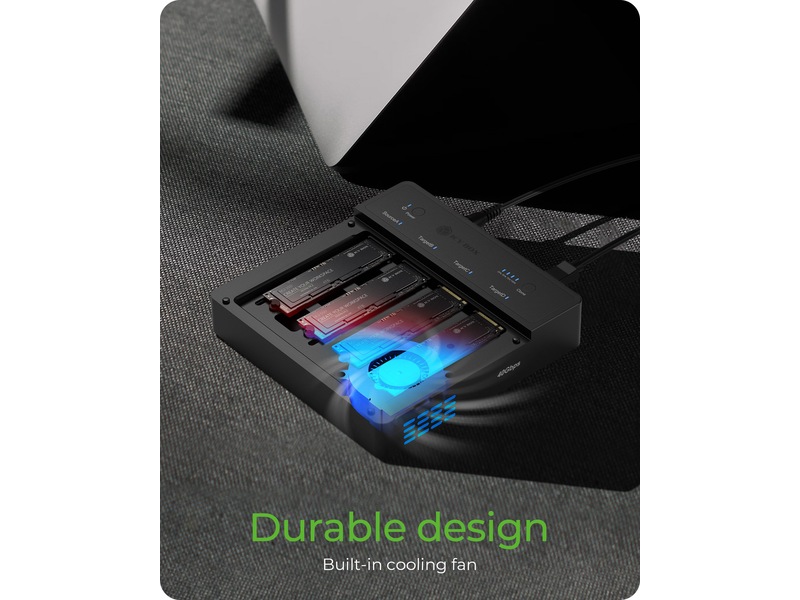  ICY BOX 4 bay Clone and DockingSation Dockningsstation och USB-hub