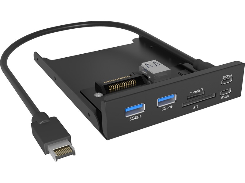 ICY BOX IB-HUB1419-i3 Frontpanel 3,5" USB/FireWire