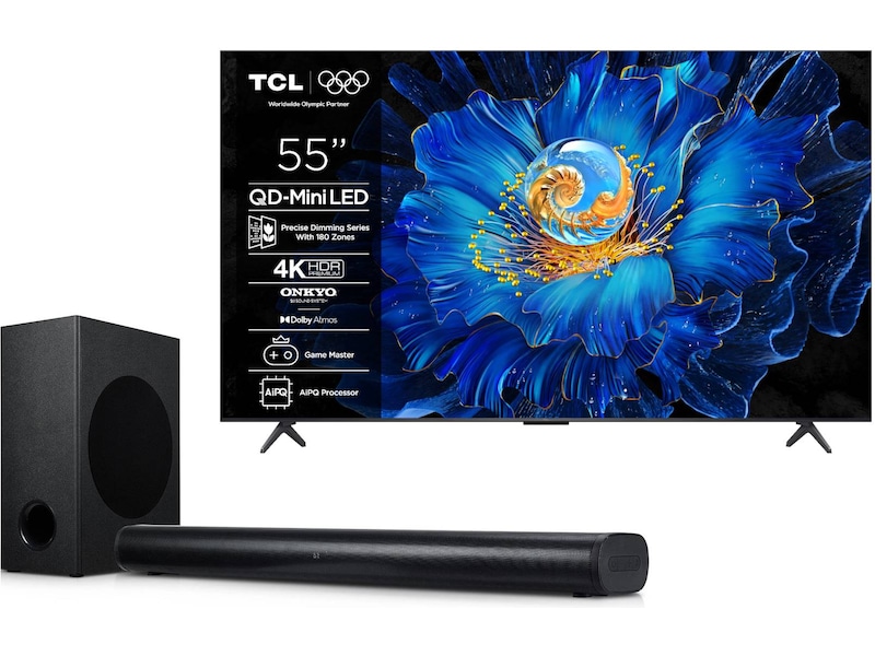 TCL 55" C69KS 4K QD-Mini LED Google TV 70 - 79 tums TV