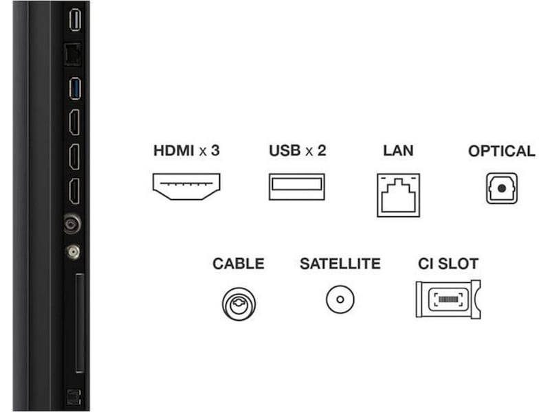 TCL 55" C69KS 4K QD-Mini LED Google TV 70 - 79 tums TV