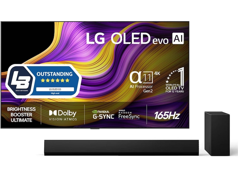 LG 77" G5 AI 4K OLED Smart TV (2025) 70 - 79 tums TV