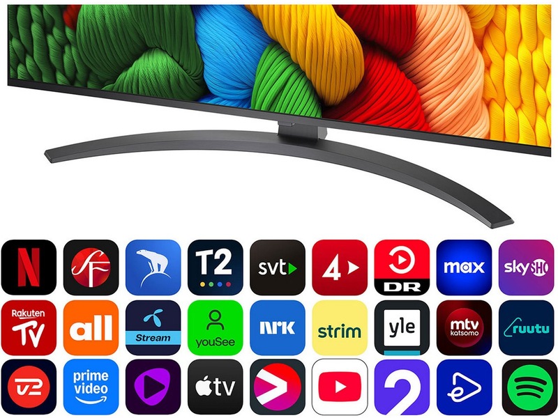 LG 86'' NANO81 NanoCell AI 4K Smart TV (2025) Över 80 tums TV