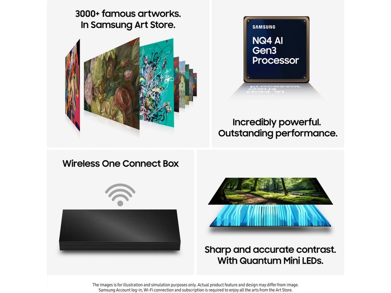 Samsung The Frame Pro 75" LS03FW + ram Beige Wood 60 - 69 tums TV