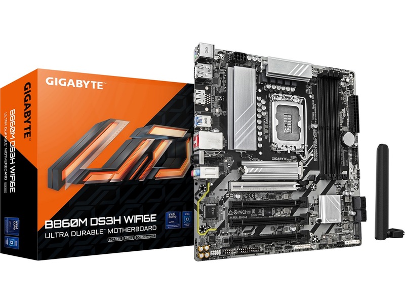 Gigabyte B860M DS3H WIFI6E Moderkort Intel Socket