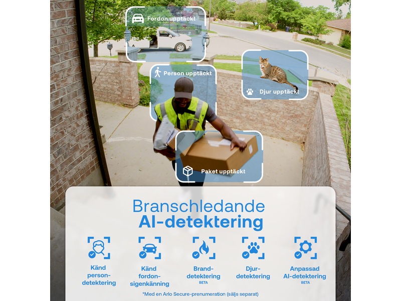 Arlo Essential 3 HD utomhus övervakningskamera 2-pack Övervakningskamera