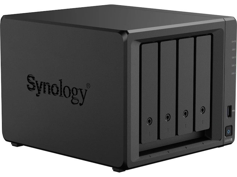 Synology DS925+ skrivbordsmodell, 4 fack, fyrkärnig, 4GB DDR4 RAM Nätverkslagring (NAS)
