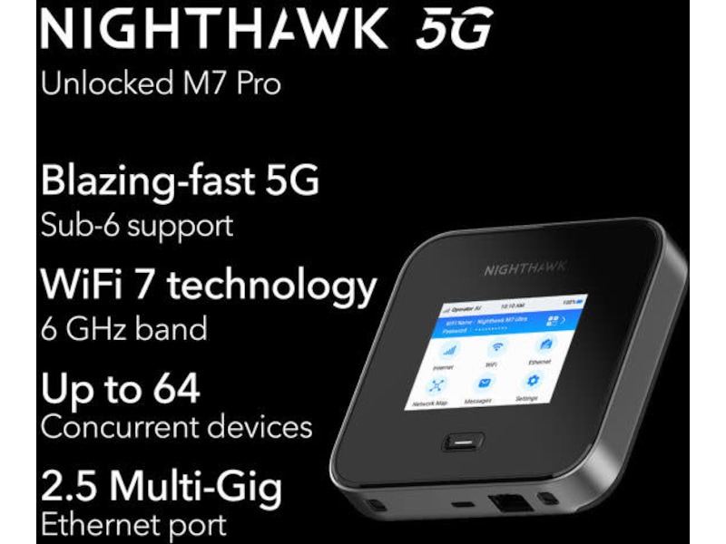 Netgear Nighthawk M7 Pro 5G mobil router Mobilt bredband
