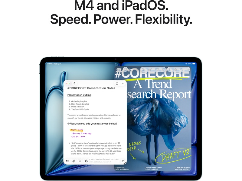 iPad Air 13" (2026) 128GB WiFi (blå) Surfplattor