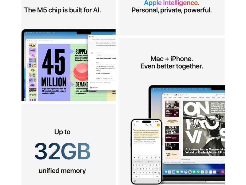 MacBook Air 15" M5 (2026) 1TB (midnatt) Datorer - Bärbara / laptop