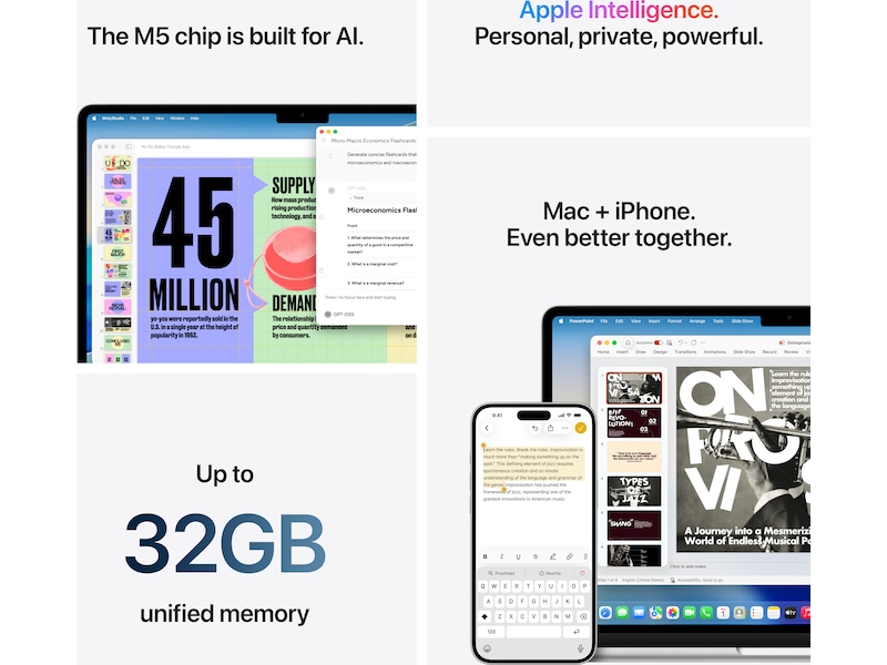 MacBook Air 13" M5 (2026) 512GB (midnatt) Datorer - Bärbara / laptop