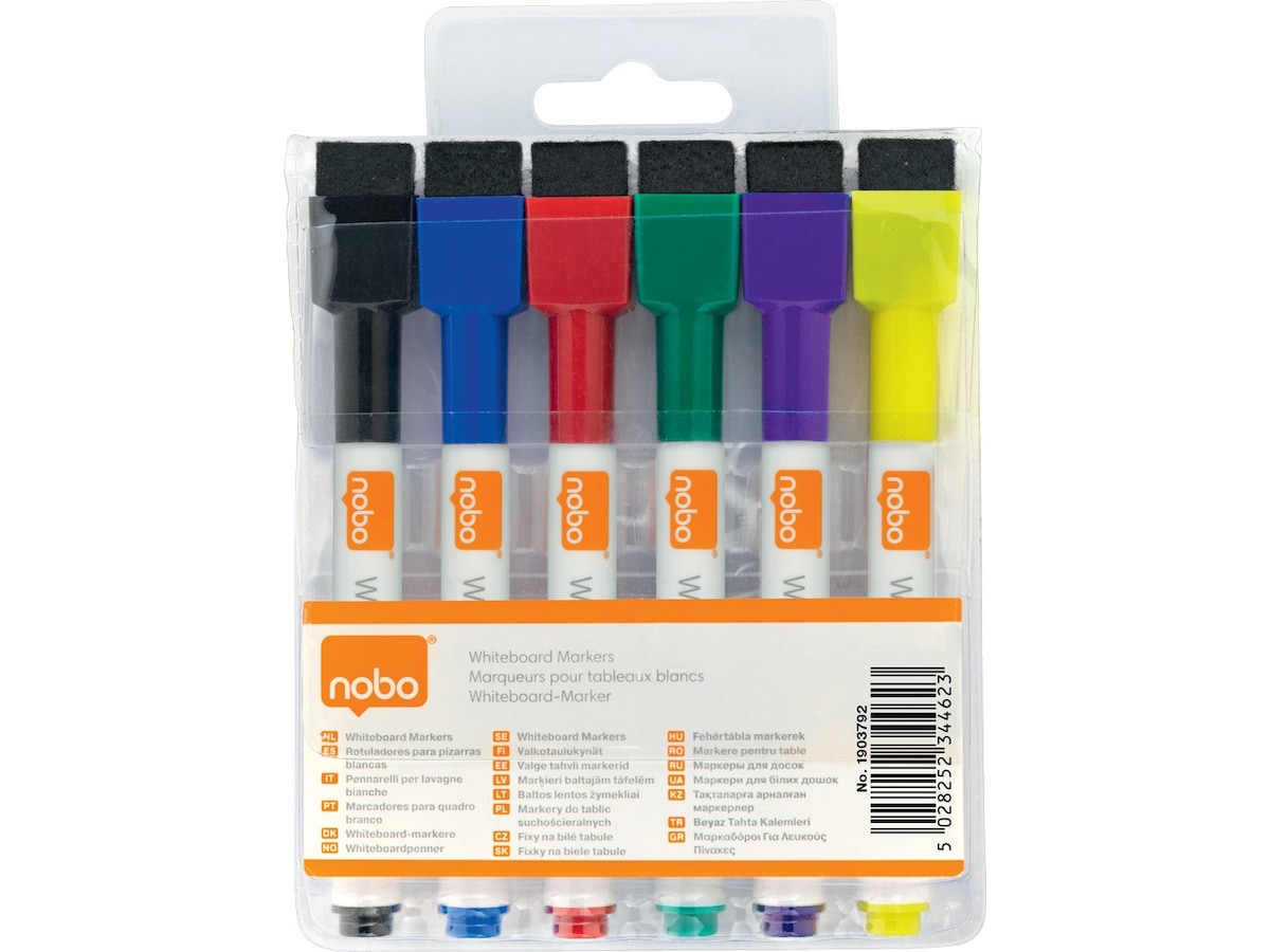 Nobo Whiteboard Marker Rexel Mini sorterad 6 färger Whiteboards