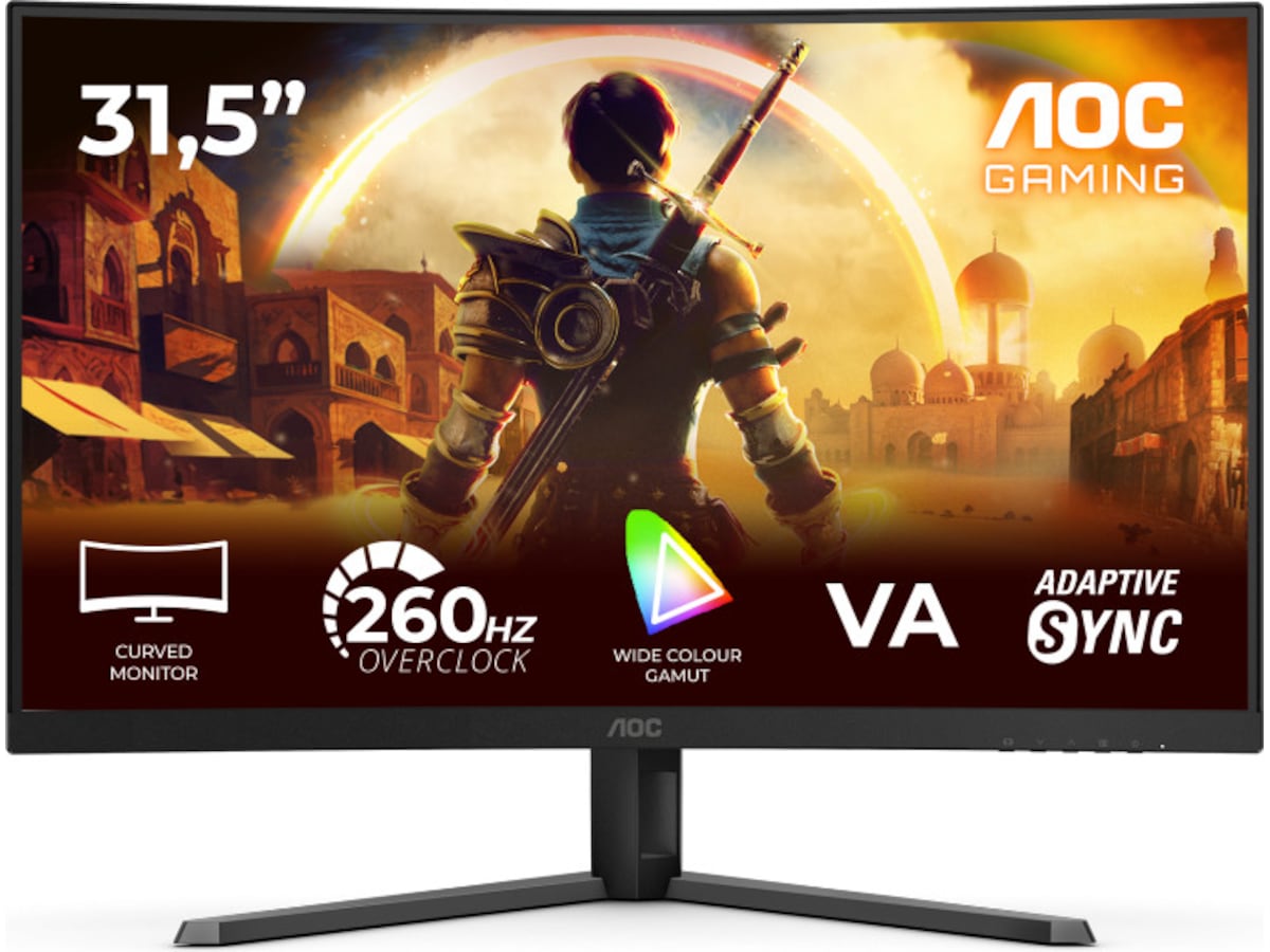 AOC 32" curved gamingskärm C32G42ZE Datorskärm