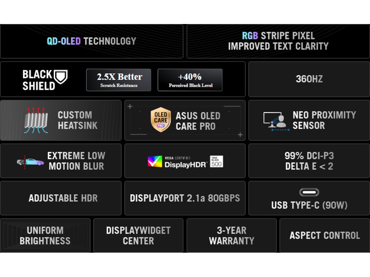 ASUS 34" gamingskärm ROG Swift PG34WCDN Datorskärm