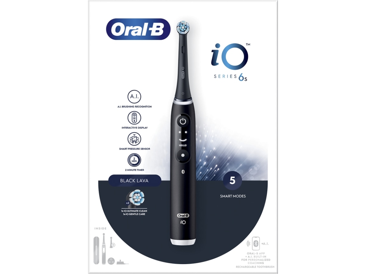 Oral-B iO 6S Eltandborste (svart) Eltandborste