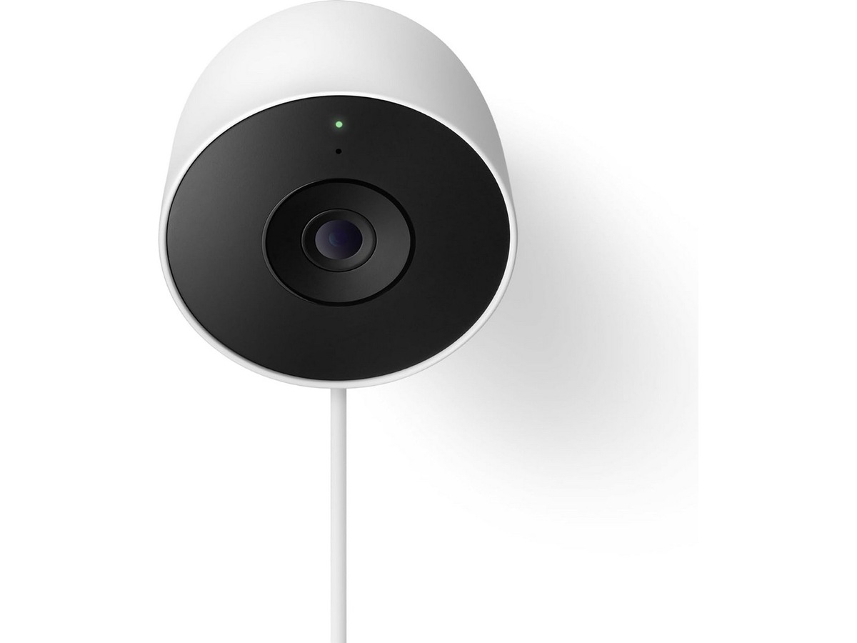 Google Nest Cam utendørs 2. gen (med ledning, hvit) Övervakningskamera