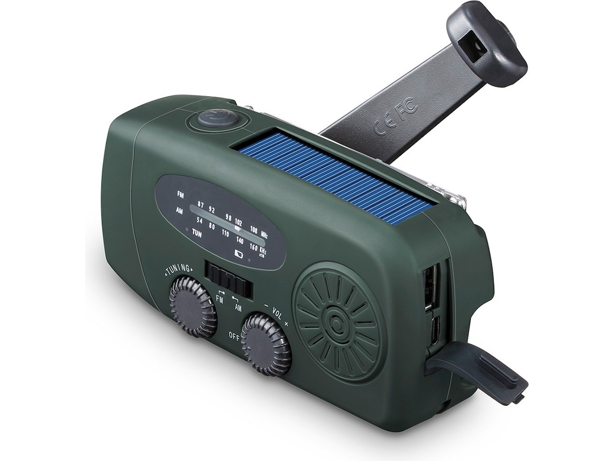 Andersson EYF-C2000 FM/AM vevradio med solcellspanel Radio & musikspelare