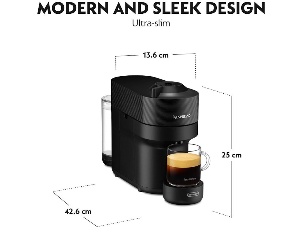 Nespresso Vertuo Pop By Delonghi kapselmaskin ENV90.B (svart) Kapselmaskiner