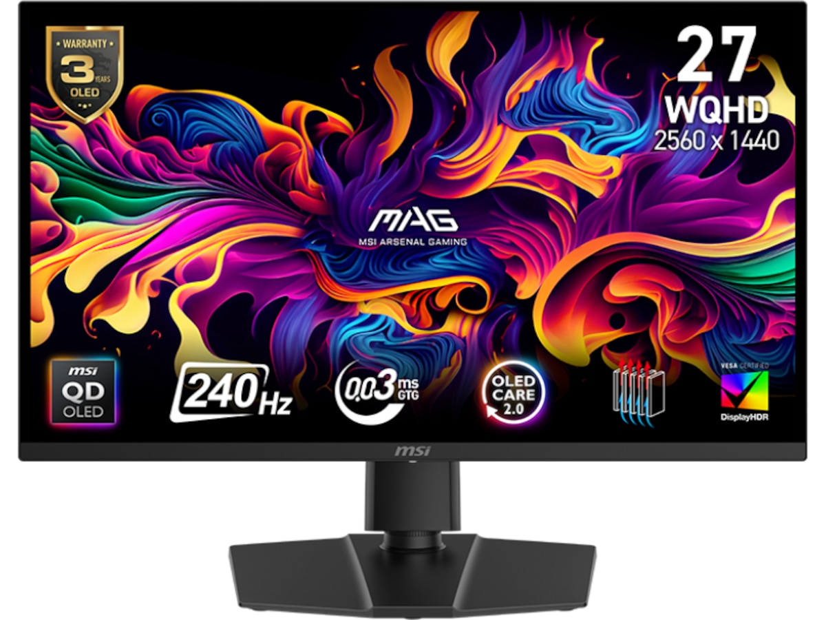MSI 27" gamingskärm MAG 271QP X24 Datorskärm