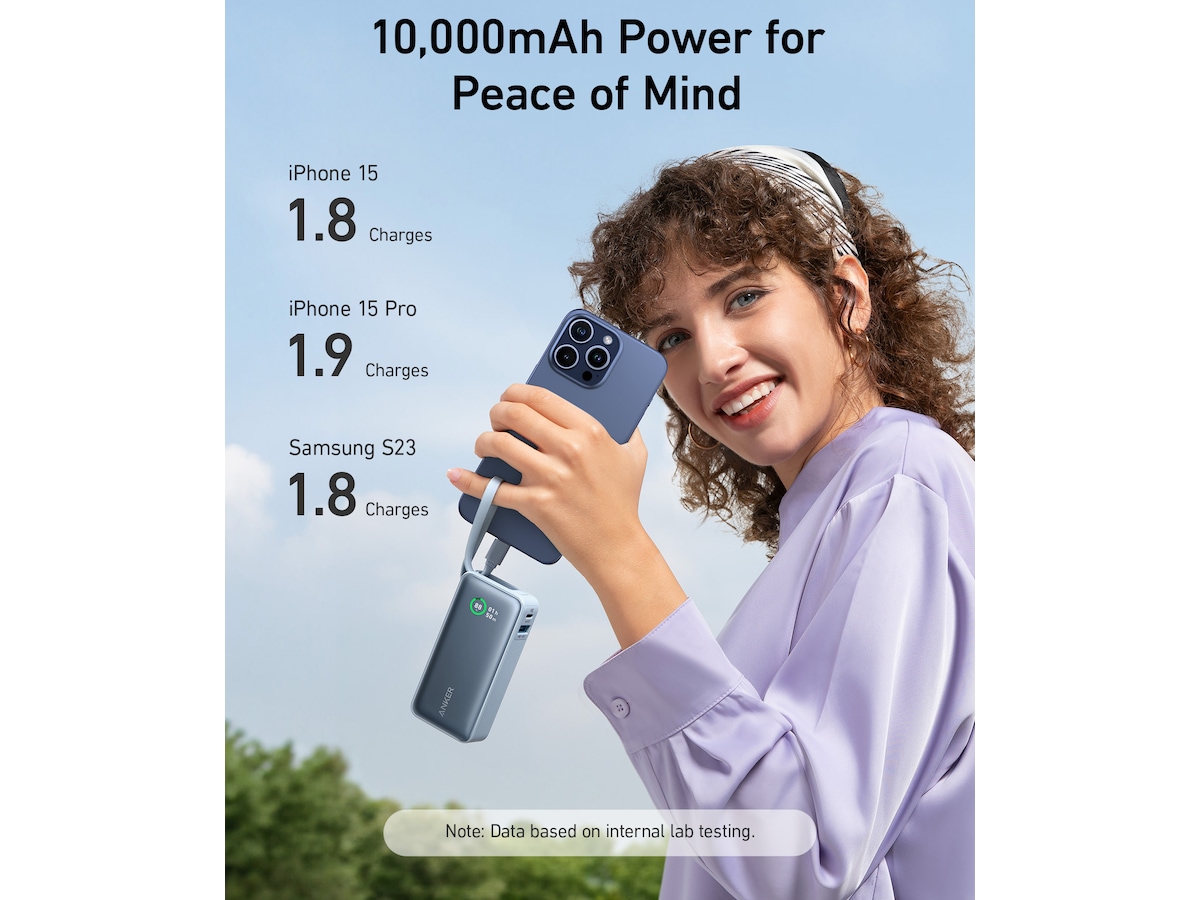 Anker 545 Nano Powerbank 10000mAh (svart) -B-Grade Demo tillbehör till mobiler & smartwatches
