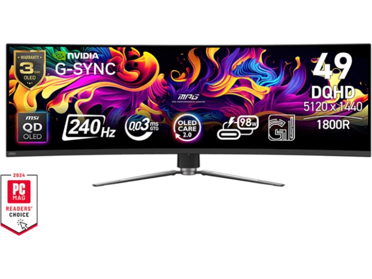 MSI 49" gamingskärm MPG 491CQPX Datorskärm