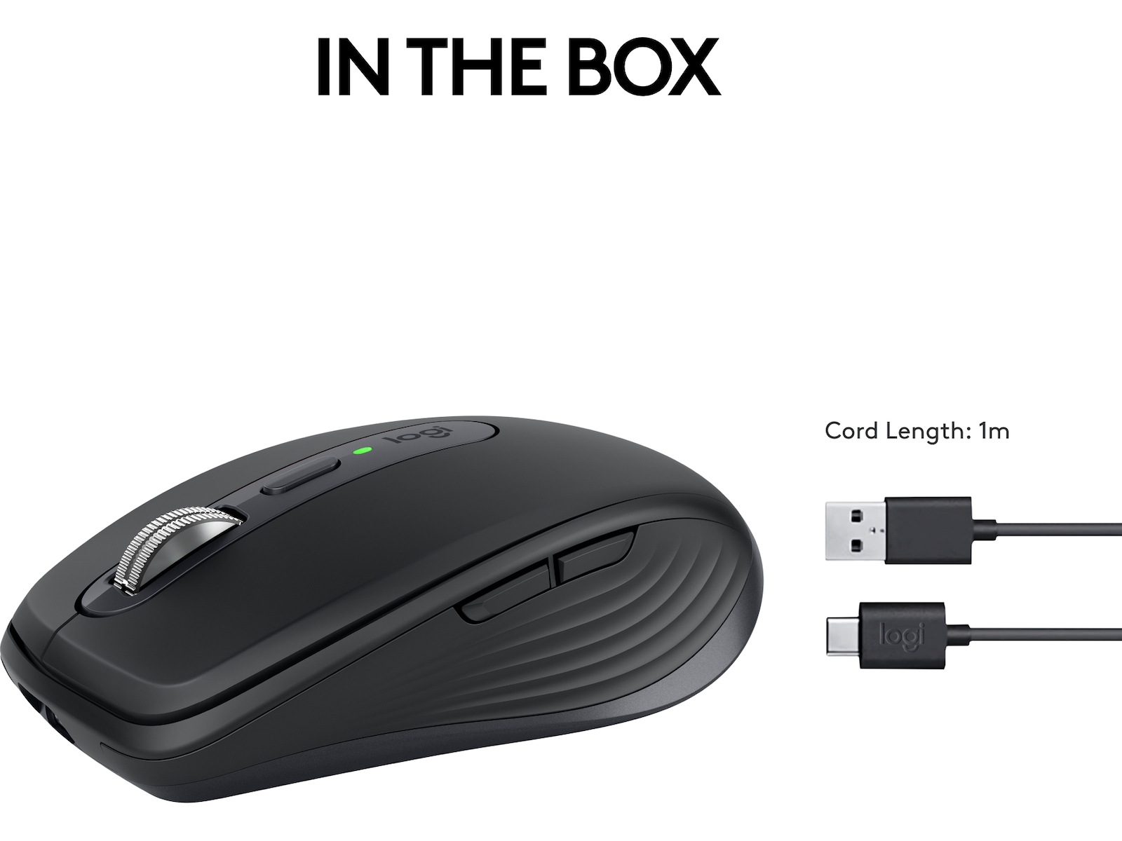 Logitech MX Anywhere 3S trådlös mus (graphite) Mus