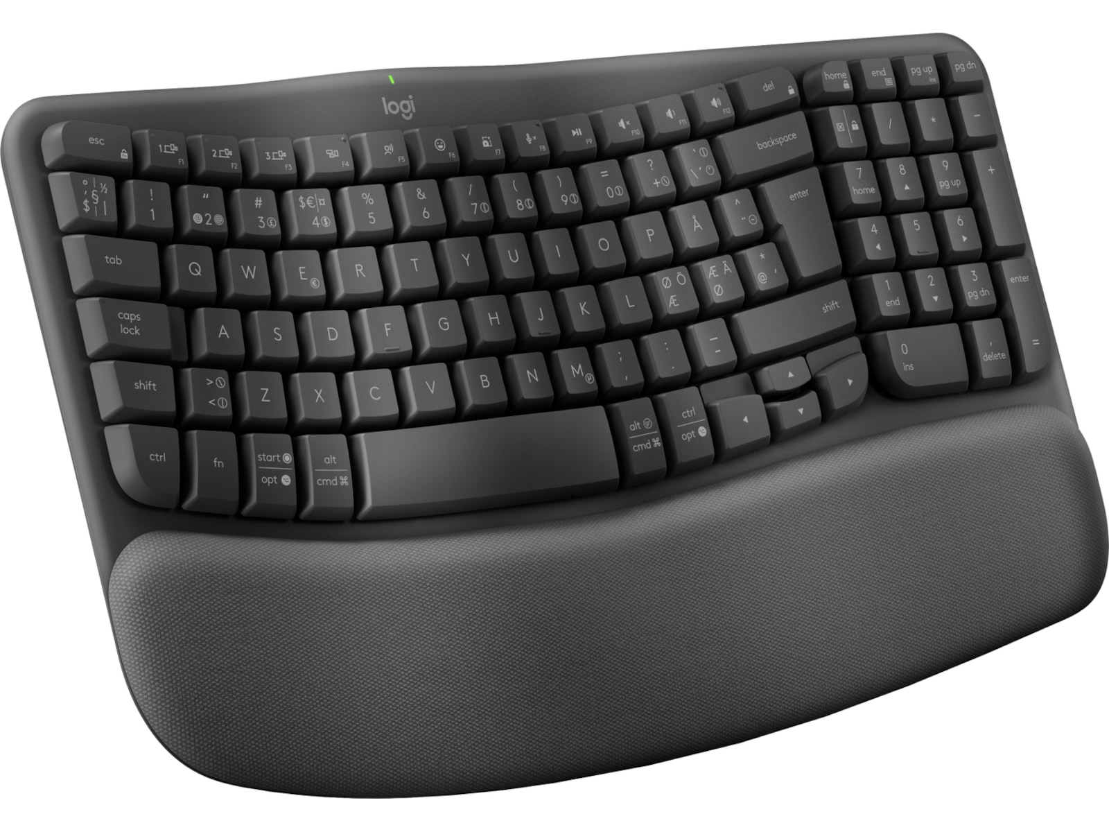 Logitech Wave Keys for Business trådlöst tangentbord (grafit) Tangentbord