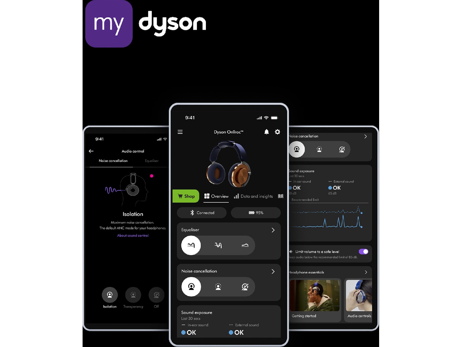 Dyson onTrac CNC Trådlösa Hörlurar, Over-Ear (aluminium) Hörlurar